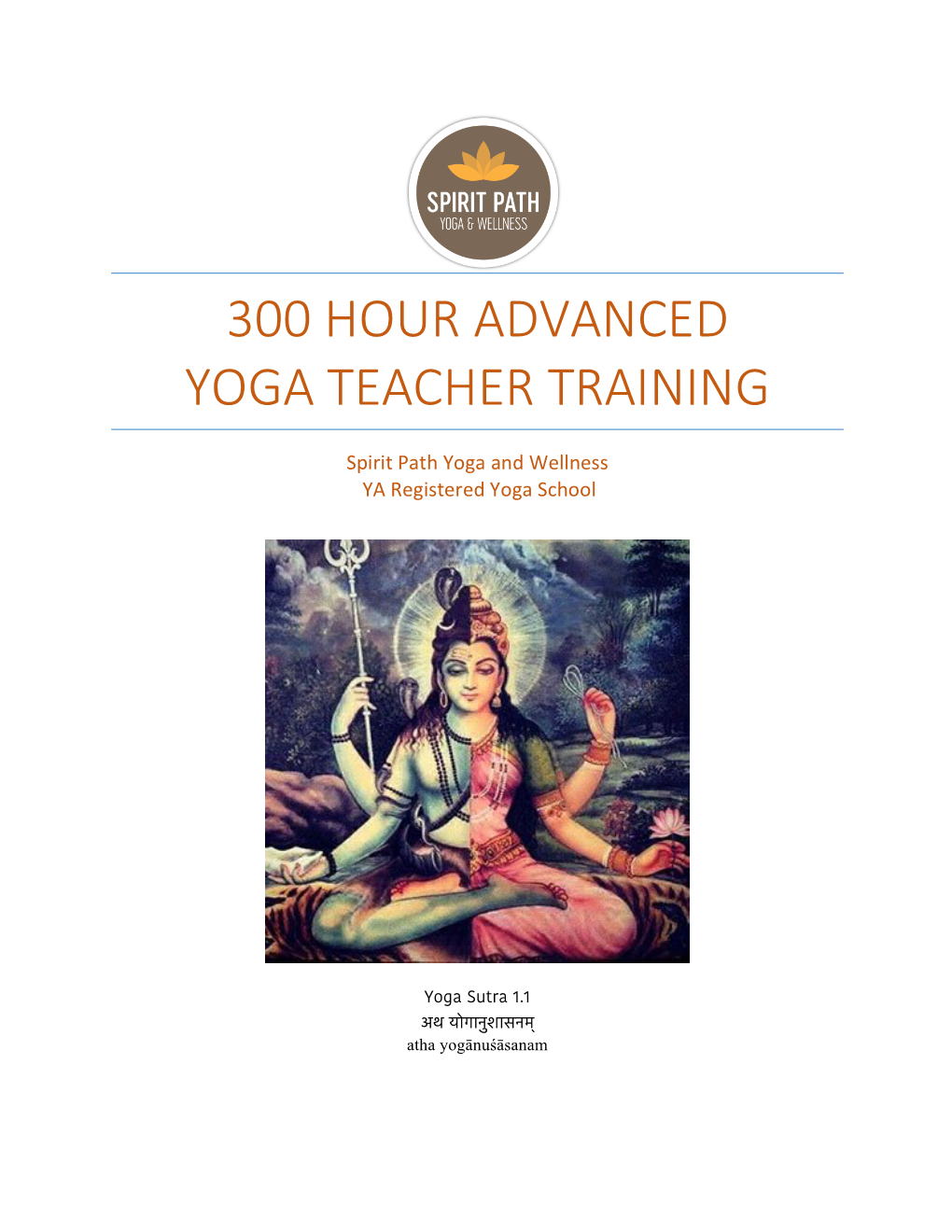 300 Hour Advanced Yoga Teacher Training