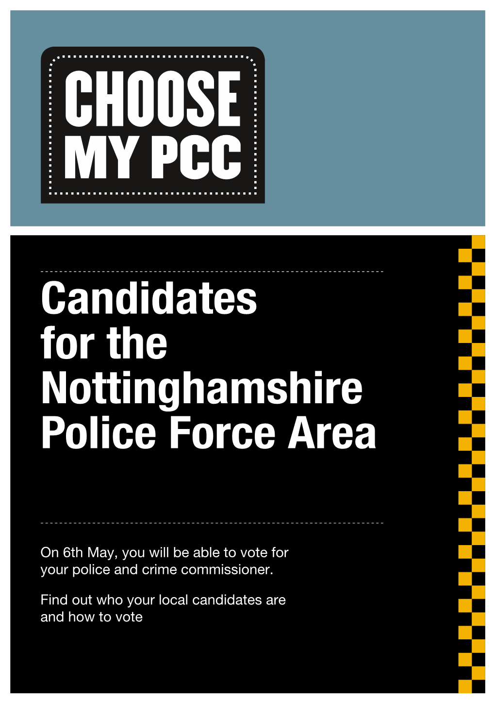 Candidates for the Nottinghamshire Police Force Area