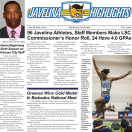 96 Javelina Athletes, Staff Members Make LSC Commissioner's Honor