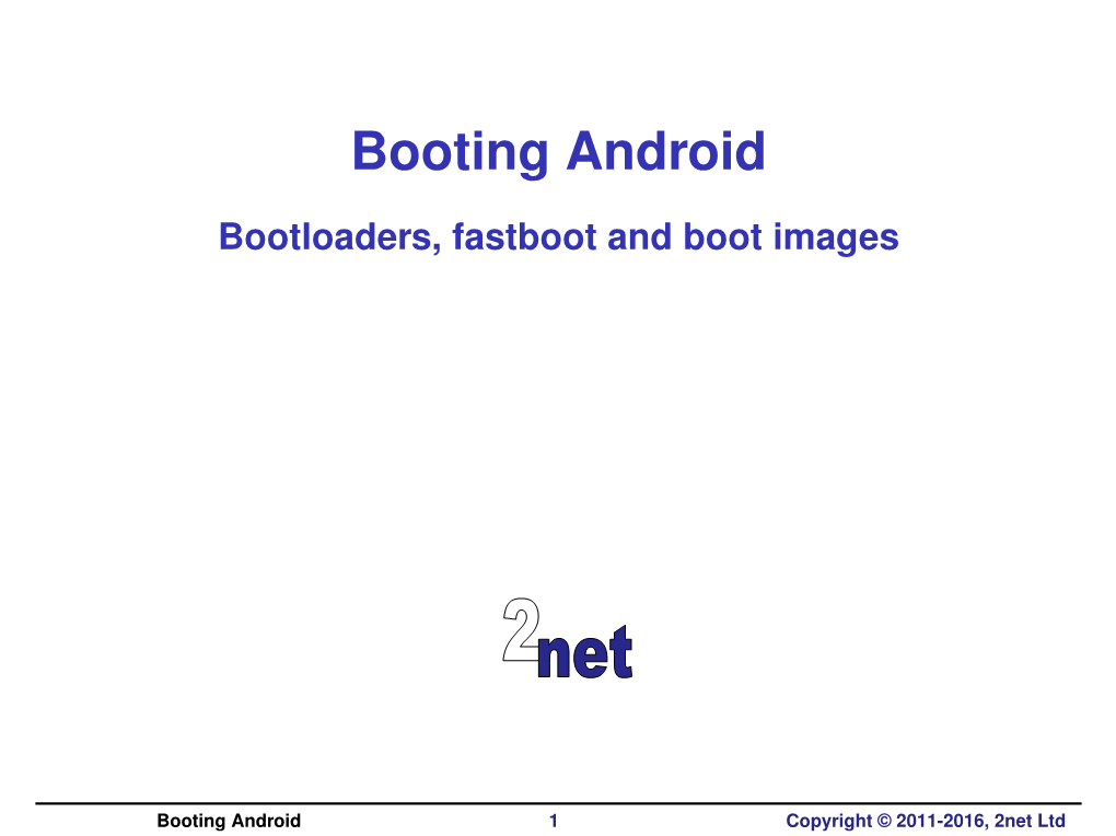 Booting Android