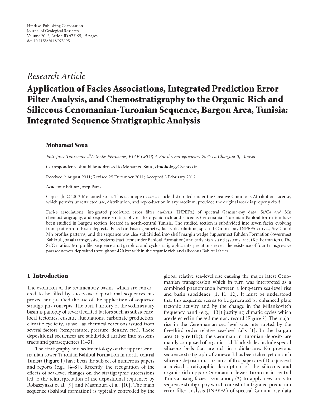 Application of Facies Associations, Integrated Prediction Error Filter