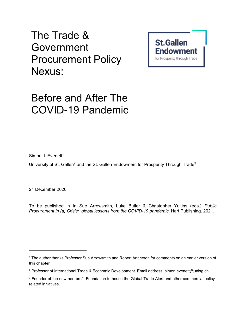 Before and After the COVID-19 Pandemic