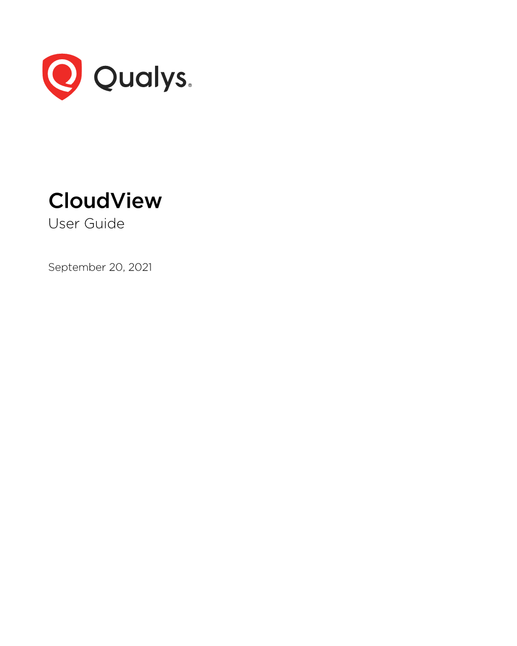 Qualys Cloudview User Guide