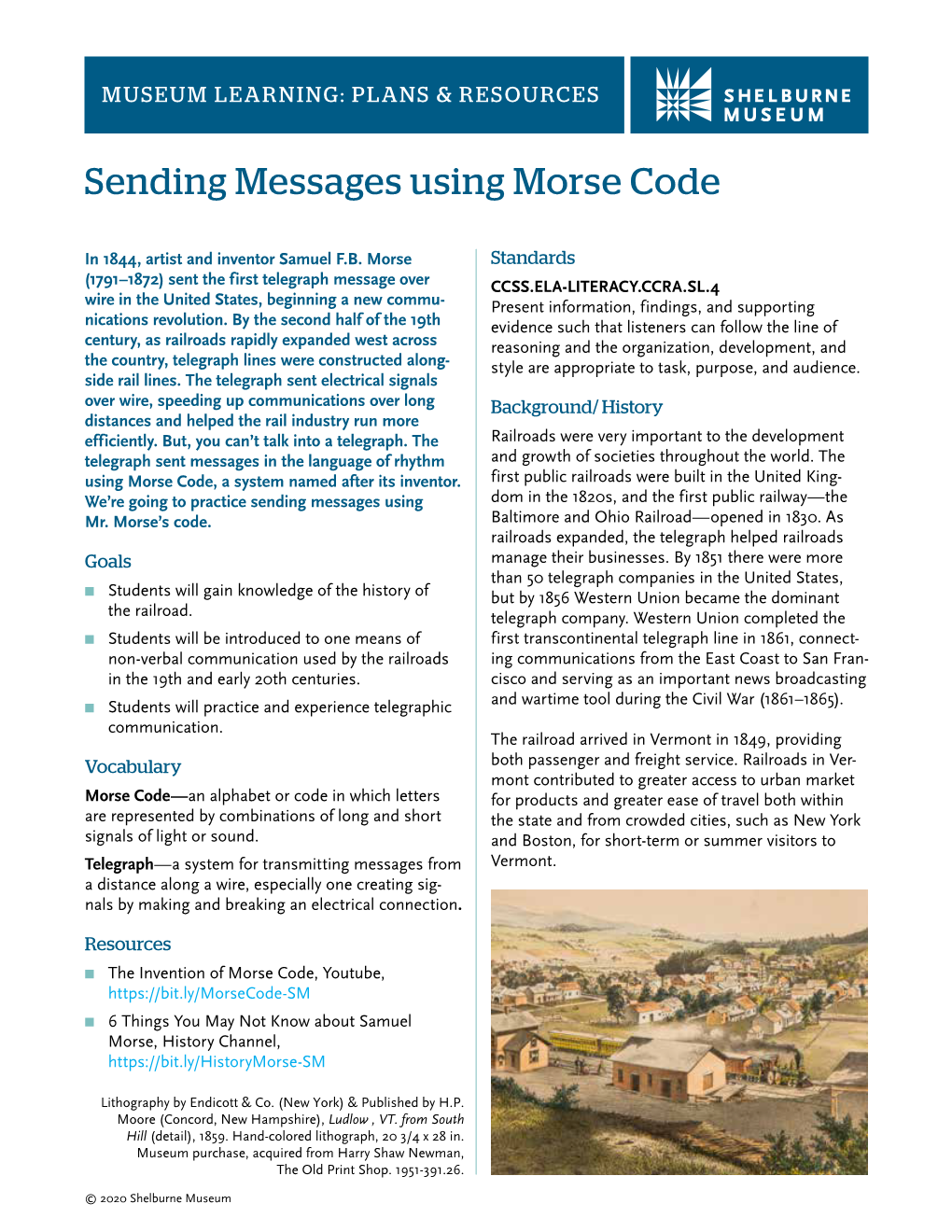 Sending Messages Using Morse Code