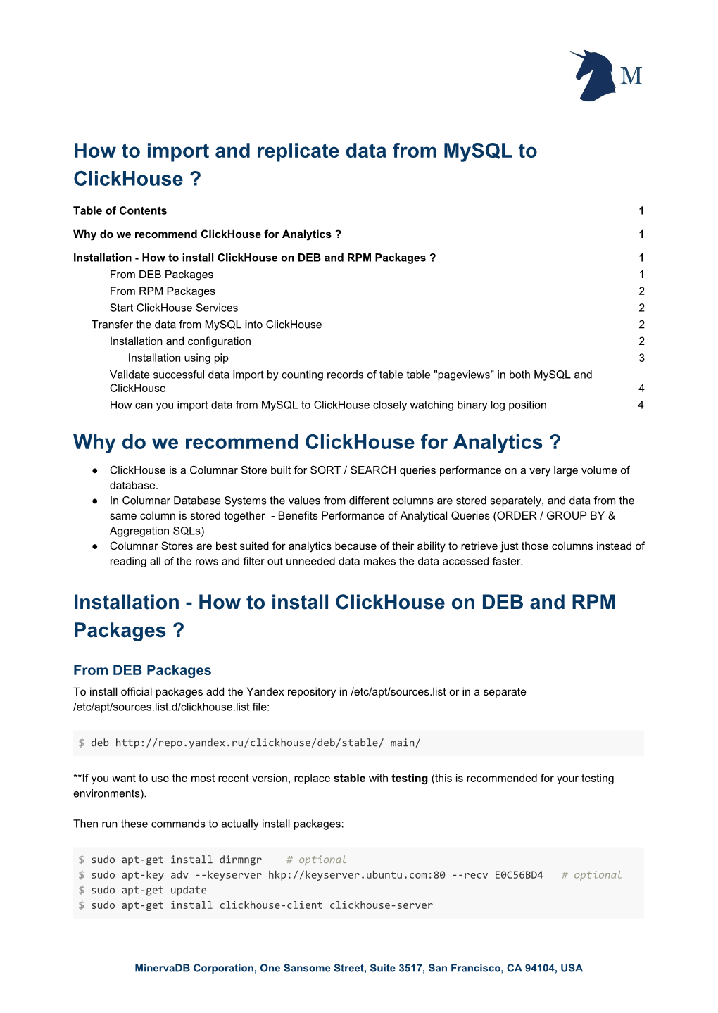 How to Import and Replicate Data from Mysql to Clickhouse ?