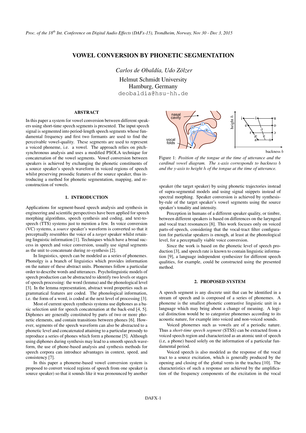 Vowel Conversion by Phonetic Segmentation