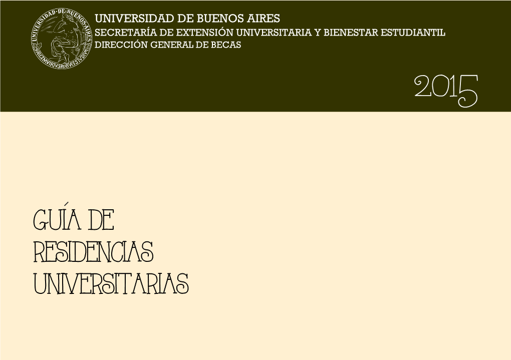 Guia De Residencias Universitarias