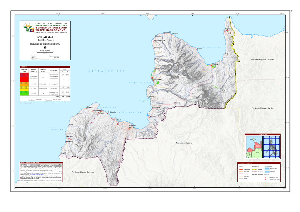 SOIL Ph MAP ( Key Rice Areas ) Sugbongcogon