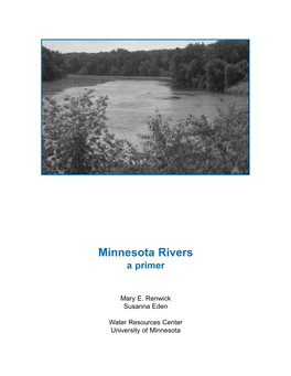 Minnesota Rivers a Primer