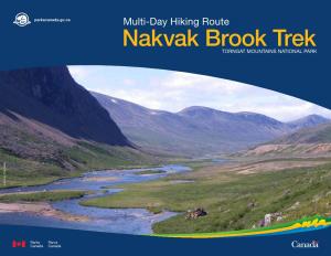 Nakvak Brook Treknakvak Multi-Day Hikingroute Tornga T Moun Ains Na Tional Park 64°10'0"W 440000M.E