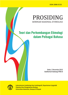 Prosiding Seminar Nasional Etimologi 2013