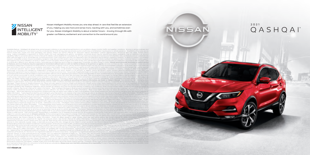 2021 Nissan Qashqai.® This Is Tech That Conquers the City