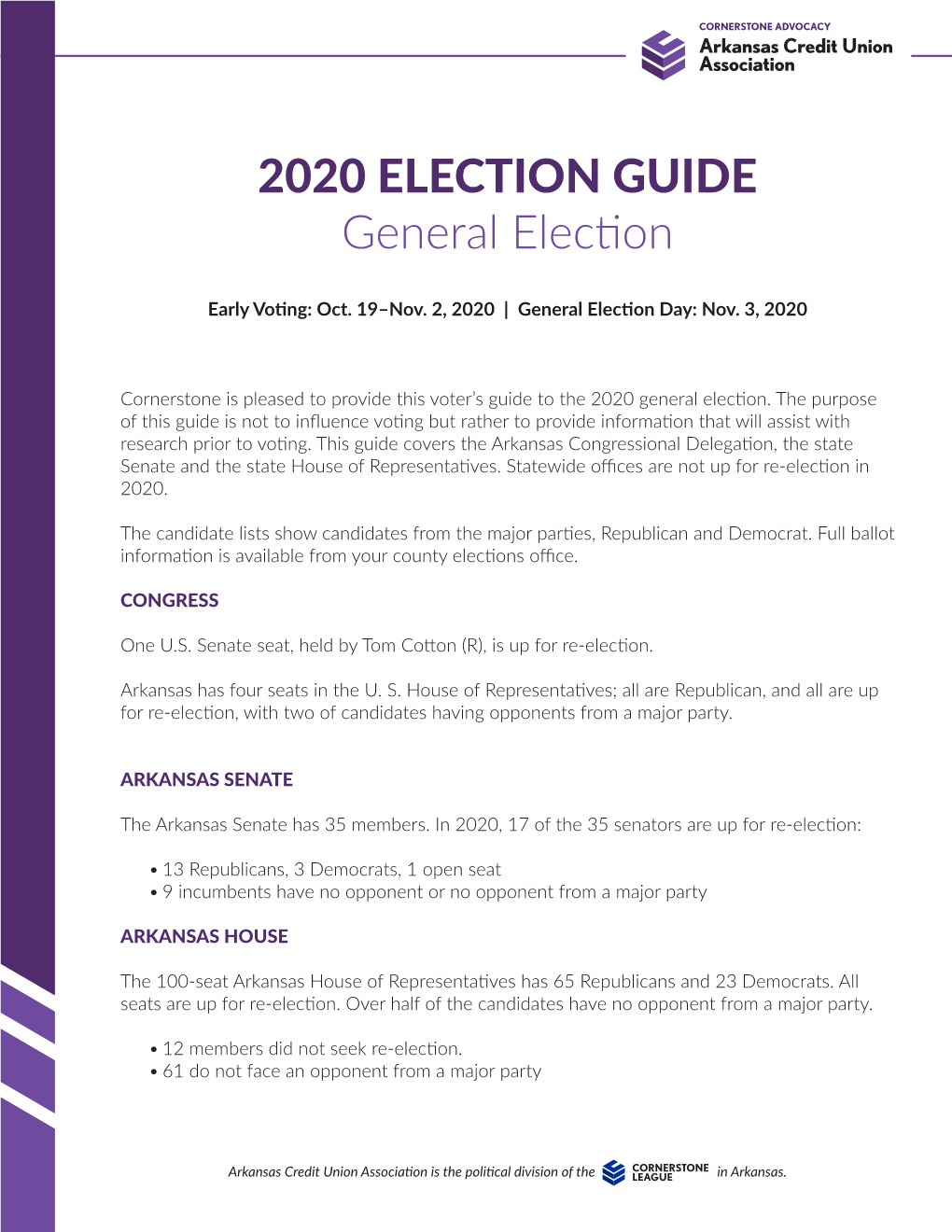 2020 ELECTION GUIDE General Election