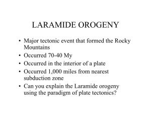 Laramide Orogeny