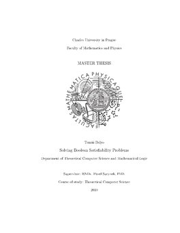 MASTER THESIS Solving Boolean Satisfiability Problems