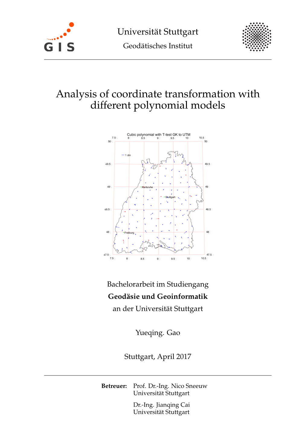 Analysis of Coordinate Transformation with Different Polynomial Models