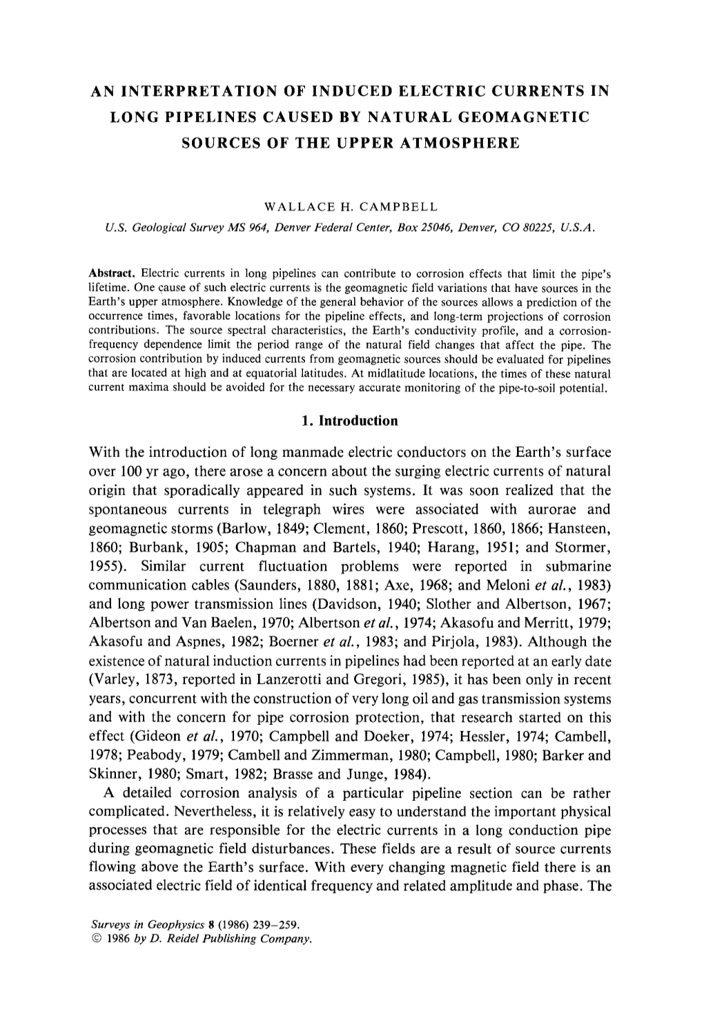 An Interpretation of Induced Electric Currents in Long Pipelines Caused by Natural Geomagnetic Sources of the Upper Atmosphere