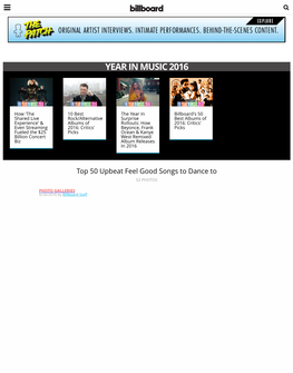 Upbeat Feel Good Songs to Dance to 52 PHOTOS