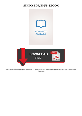 Ebook Download Sphinx Ebook Free Download