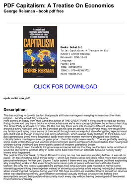 &lt;85580Ef&gt; PDF Capitalism: a Treatise on Economics George Reisman