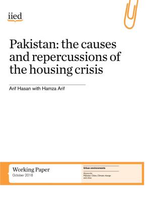 Pakistan: the Causes and Repercussions of the Housing Crisis