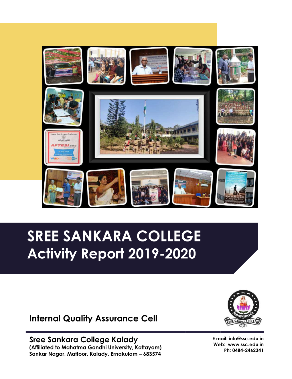 SREE SANKARA COLLEGE Activity Report 2019-2020