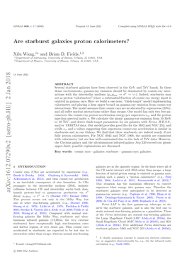 Are Starburst Galaxies Proton Calorimeters? 3 Term, and Not As a Proton Source Term