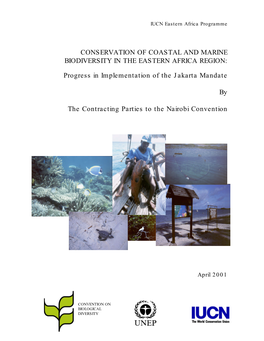 Conservation of Coastal and Marine Biodiversity in the Eastern Africa Region