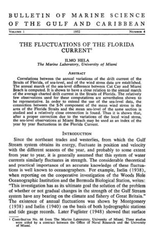 The Fluctuations of the Florida Current!