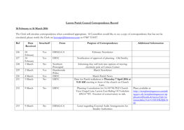 Laxton Parish Council Correspondence Record 18