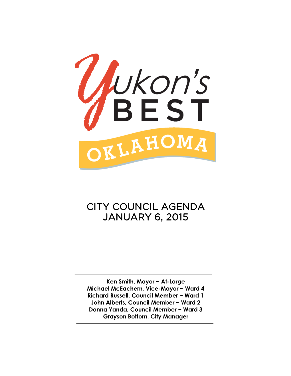 Yukon City Council Work Session