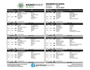 RADIOMIXES OLD SCHOOL Show Number: 2103 for Air Week Of: 01/11/2021