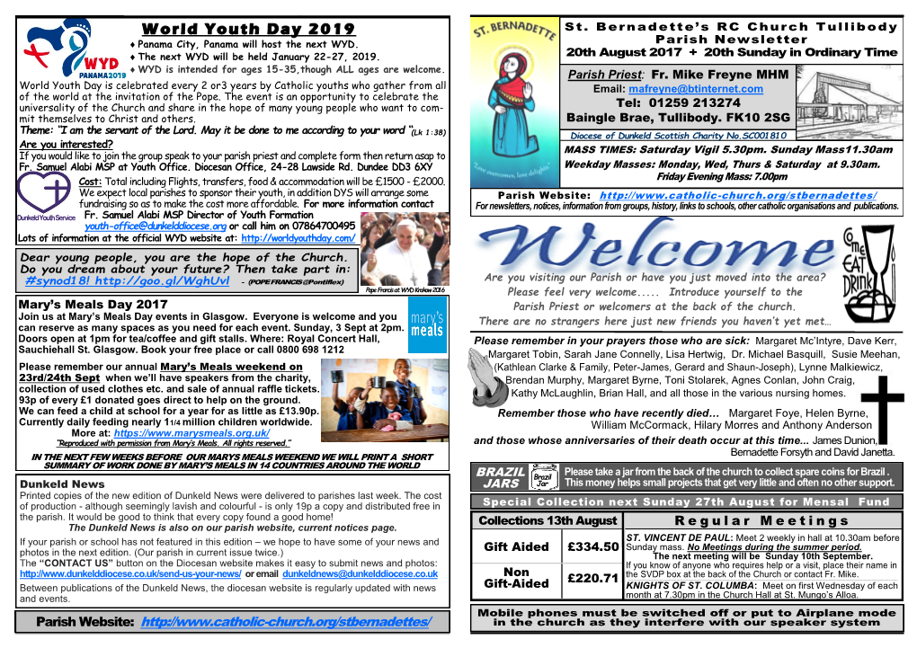 World Youth Day 2019 St