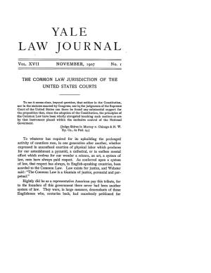 The Common Law Jurisdiction of the United States Courts