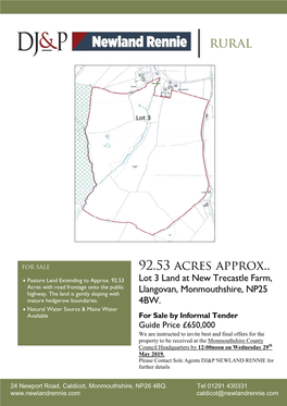 92.53 Acres Approx