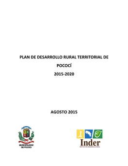Plan De Desarrollo Rural Territorial De Pococí 2015-2020 Agosto 2015