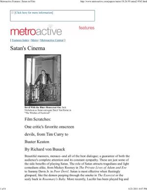 Metroactive Features | Satan on Film