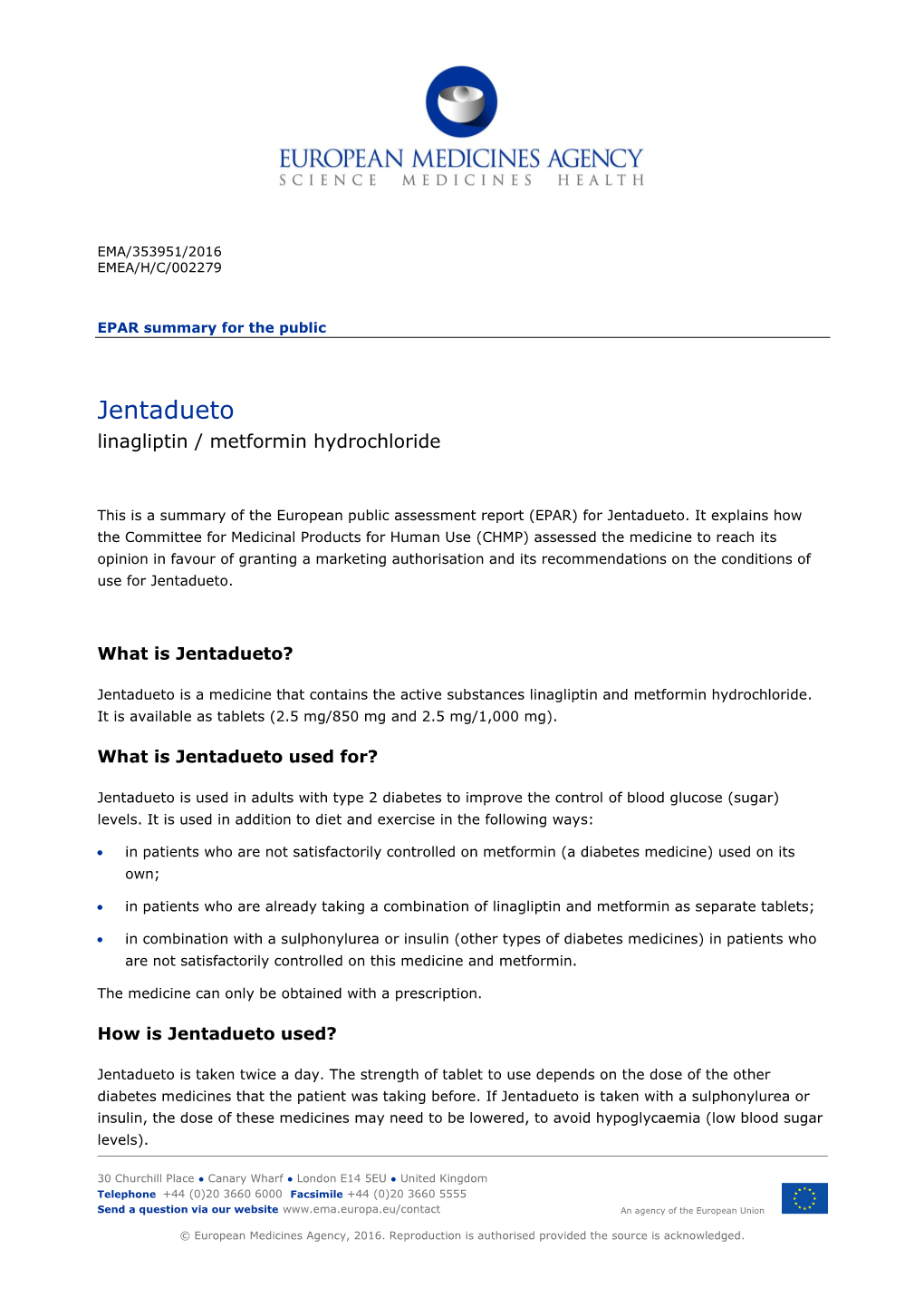 Jentadueto, INN-Linagliptin / Metformin Hydrochloride