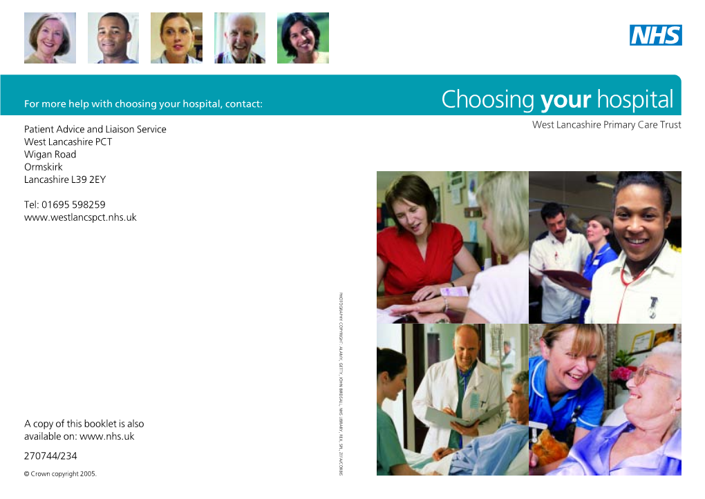 Choosing Your Hospital, Contact: Choosing Your Hospital