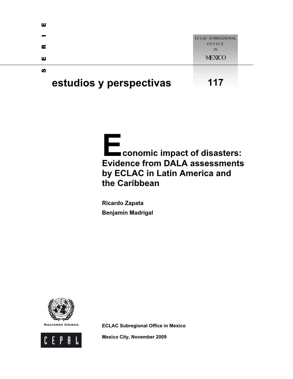 Economic Impact of Disasters: Evidence from DALA Assessments by ECLAC in Latin America and the Caribbean