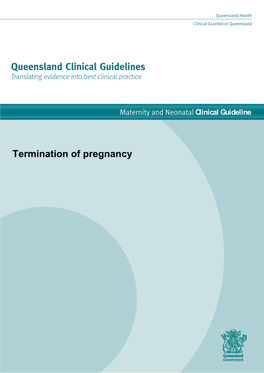 Clinical Guidelines on the Medical Termination of Pregnancy