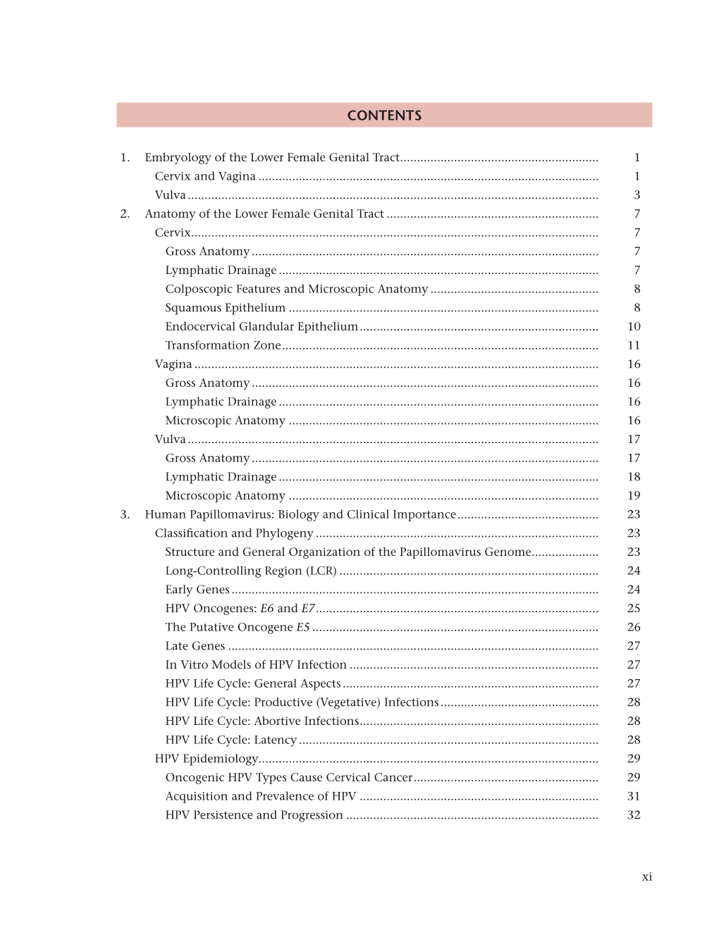 Table of Contents