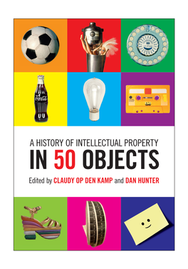 A HISTORY of INTELLECTUAL PROPERTY in 50 OBJECTS Edited by CLAUDY OP DEN KAMP and DAN HUNTER 10 Corset Kara W