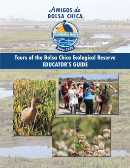 Tours of the Bolsa Chica Ecological Reserve EDUCATOR's GUIDE