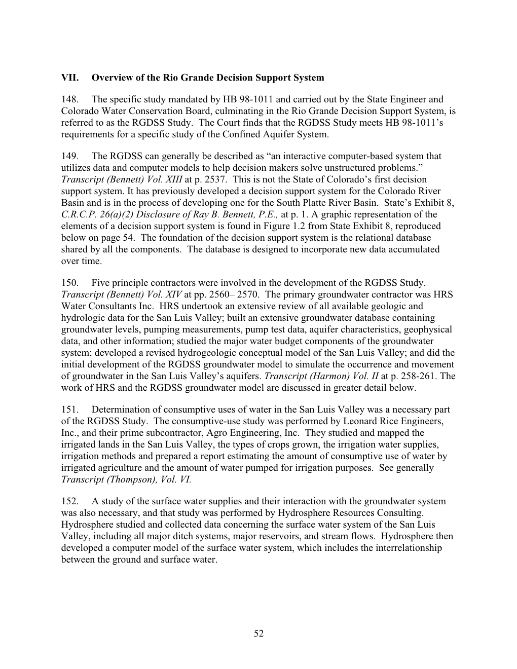 VII. Overview of the Rio Grande Decision Support System