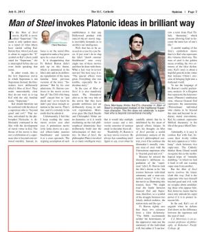 Man of Steel Invokes Platonic Ideas in Brilliant