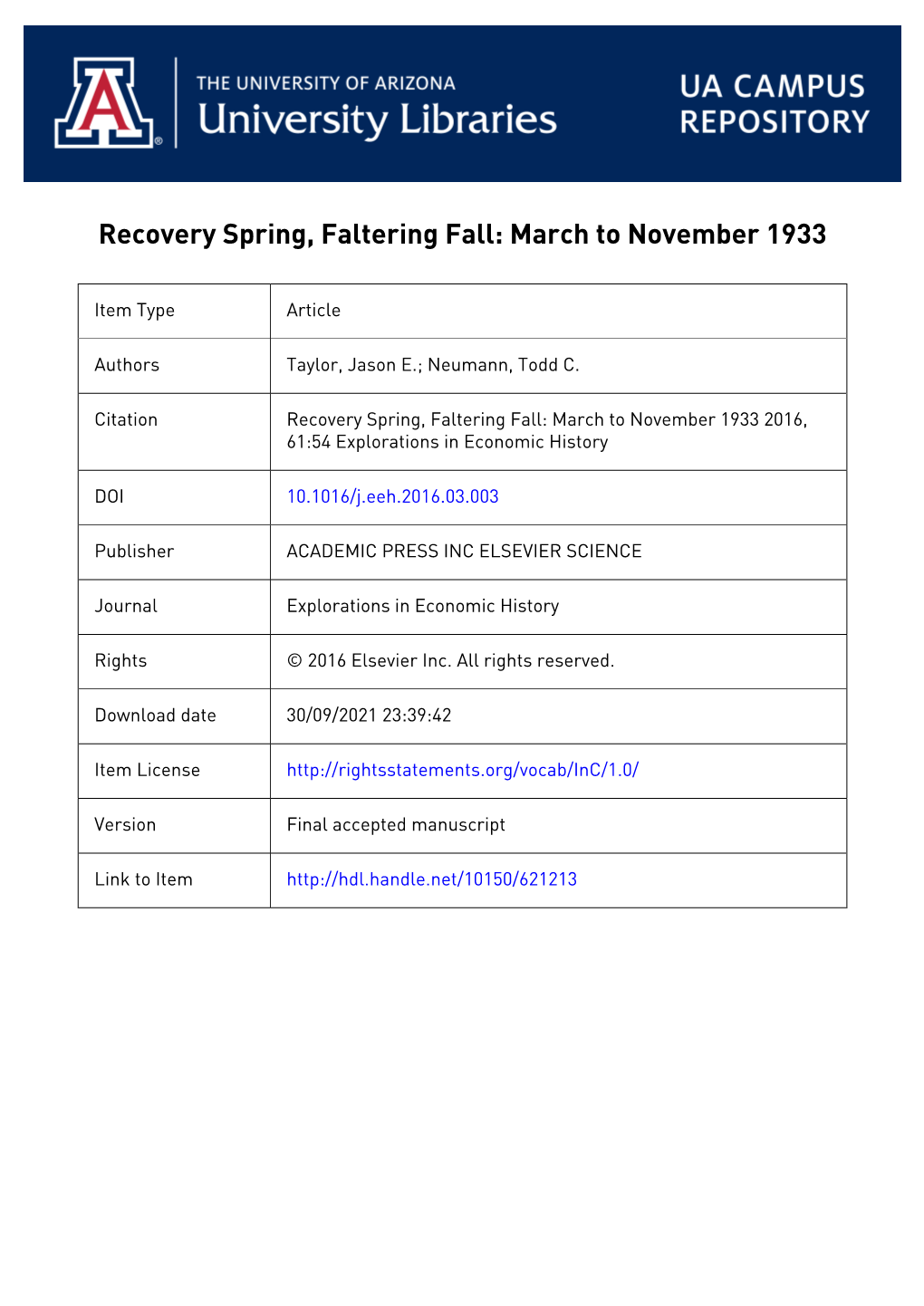 Recovery Spring Revisions EEH Final