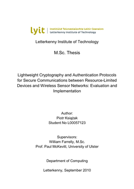 Lightweight Cryptography and Authentication Protocols for Secure