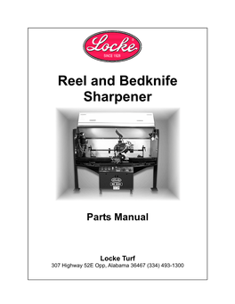 RS Sharpener Parts Manual
