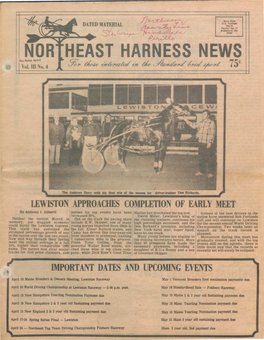 Northeast Harness News, April 1983